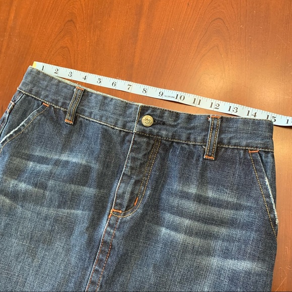 90’s Y2K Vintage Roxy blue denim skirt, size 28 Med 100% cotton aged with love - Picture 9 of 11